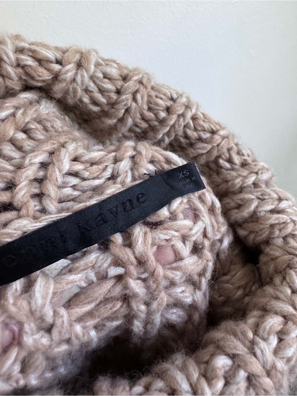Jenni Kayne Hudson turtleneck camel marl size xs - Picture 5 of 6